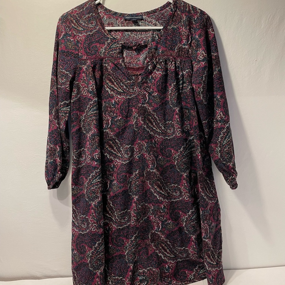 American Eagle Outfitters Keyhole Boho Dress